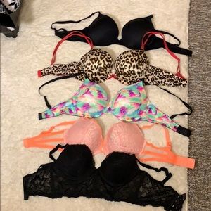 Set of 5 bras